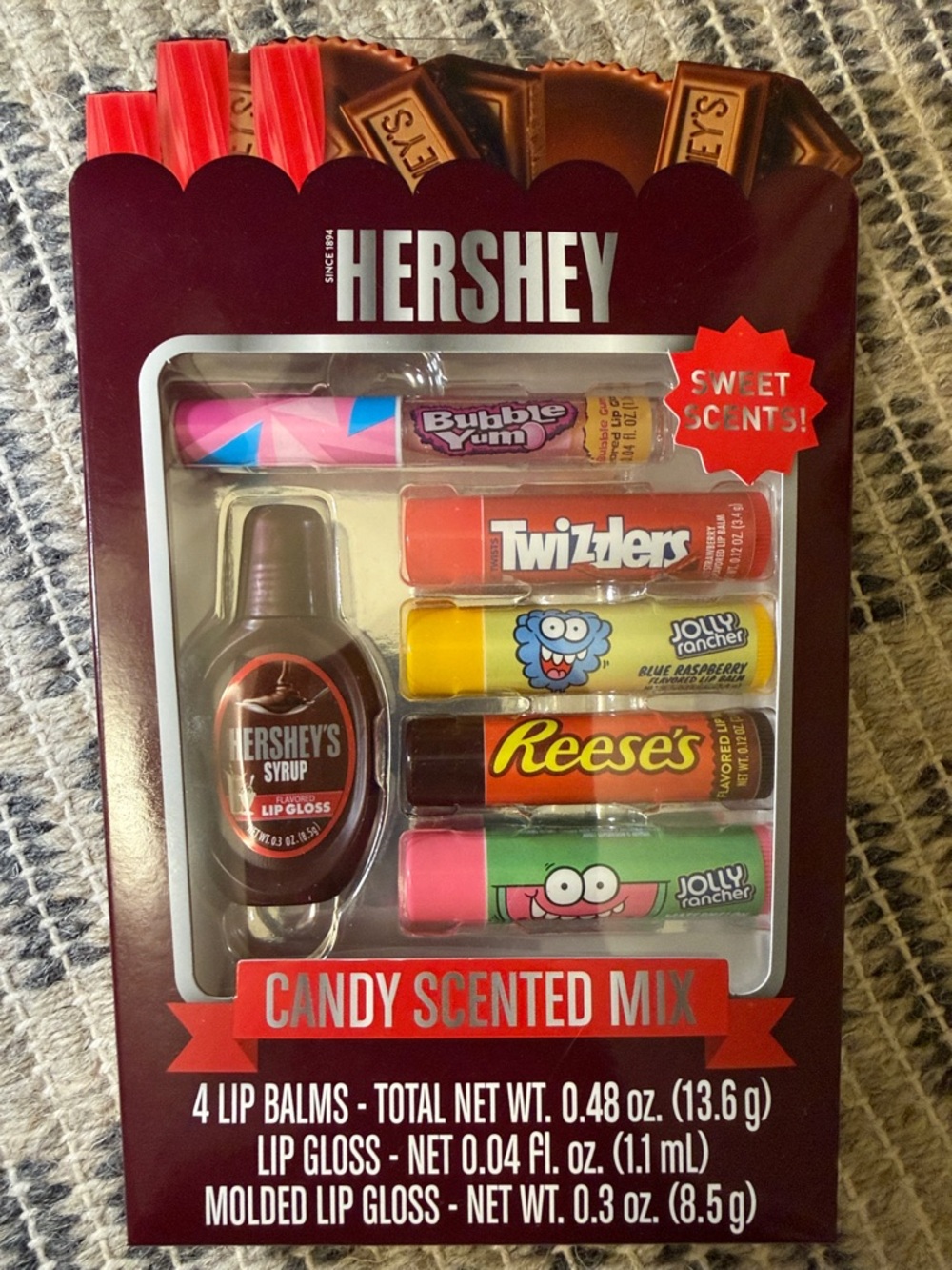 HERSHEY Candy Scented Lip Balm & Gloss Pack